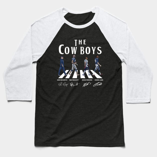 Cowboys Walking Abbey Road Signatures Football Baseball T-Shirt by Emilied